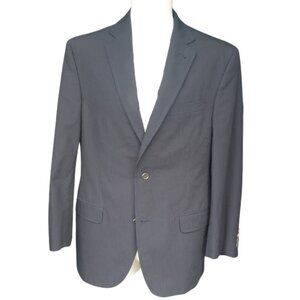 Jack Victor Prossimo SZ 40R Cotton & Wool Men's Black 2 Button Sport Jacket